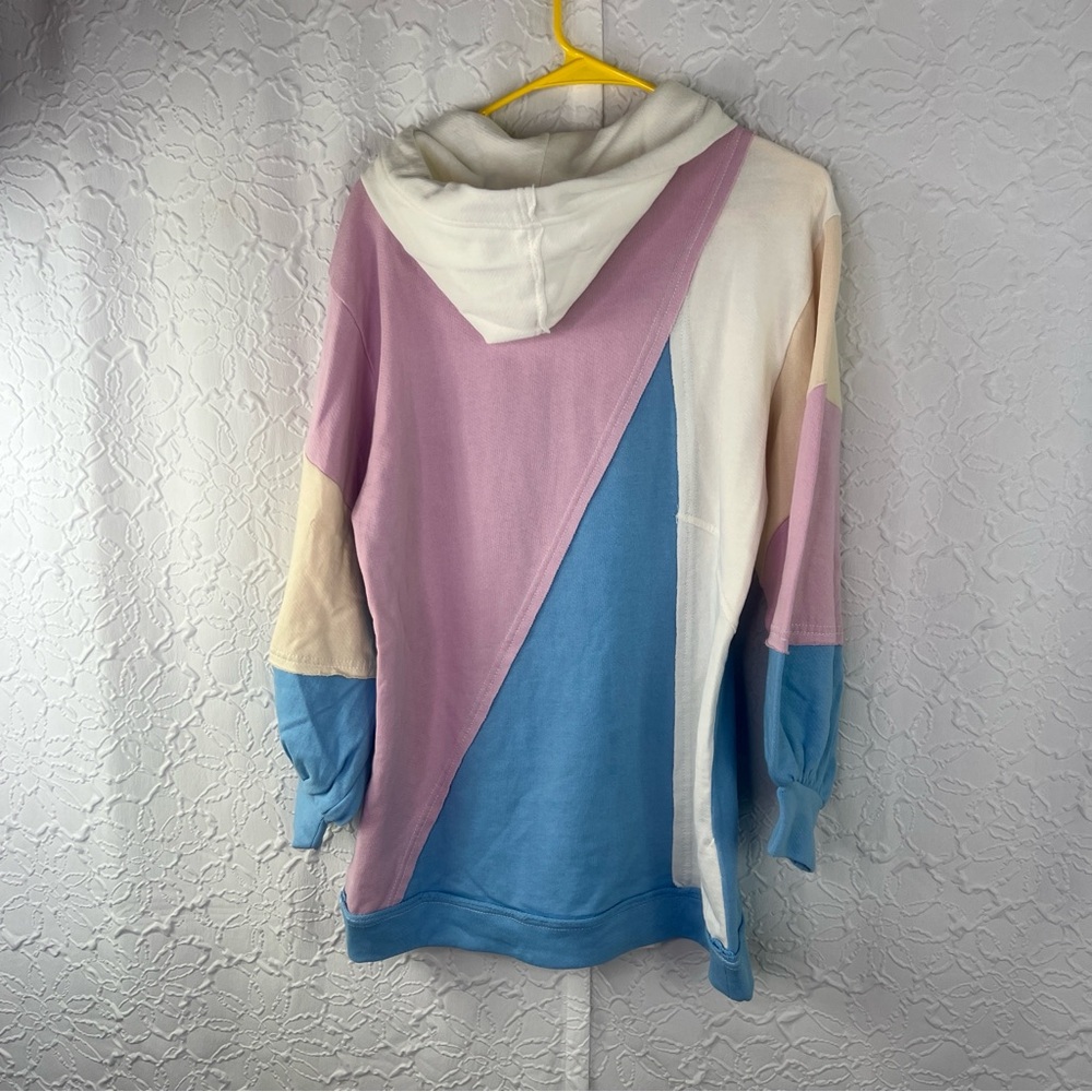 Pilcro Patchwork Multicolor Block Hoodie - Pink, … - image 5